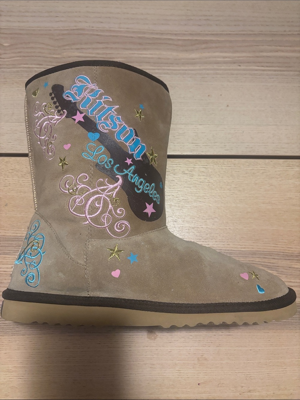 kitson LA Tan Suede fleece lined 11